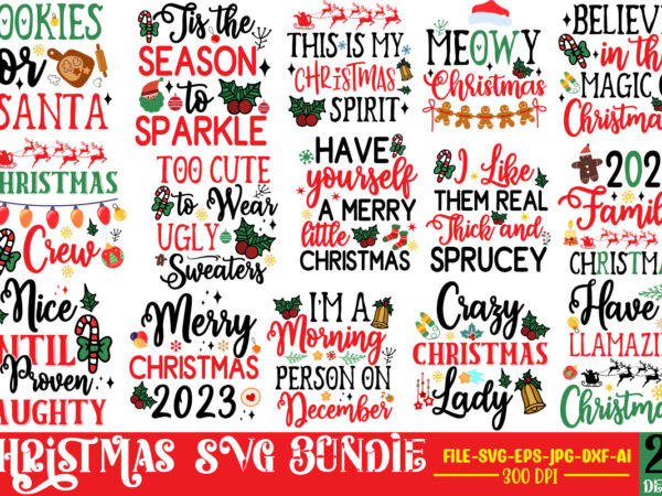 Christmas t-shirt designs bundle, 20 designs,on sell designs,christmas designs bundle,christmas svg design, christmas tree bundle, christmas