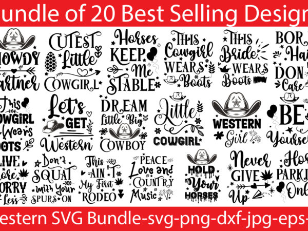 Western t-shirt bundle,20 designs,on sell designs,cowgirl svg png bundle,png t-shirt bundle,t-shirt designs