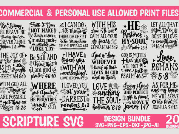 Thanksgiving Bible Verse Printable Stickers for Cricut