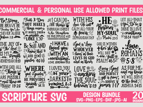 Scripture svg bundle,scripture t-shirt designs,scripture svg bundle, christian svg bundle, religious svg bundle, jesus quote svg bundle, chr