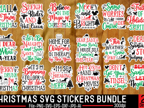 Christmas sticker designs bundle, 20 designs,on sell designs,christmas designs bundle,christmas svg design, christmas tree bundle, christmas