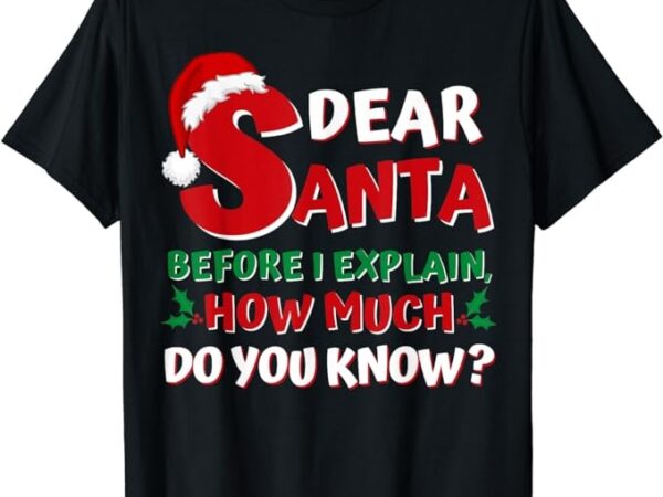 2023 funny christmas shirts kids adults santa i can explain t-shirt png file