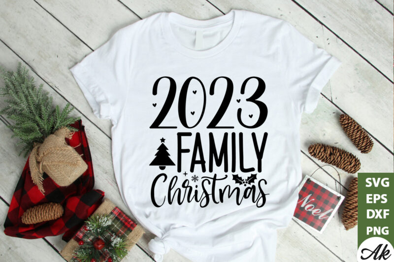 2023 family christmas SVG