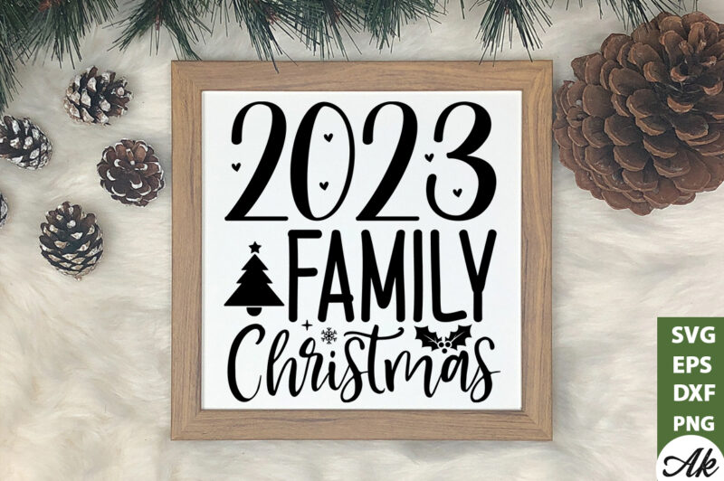 2023 family christmas SVG