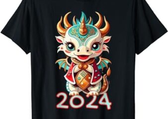 2024 Chinese New Year Dragon Apparel For Women And Girls T-Shirt
