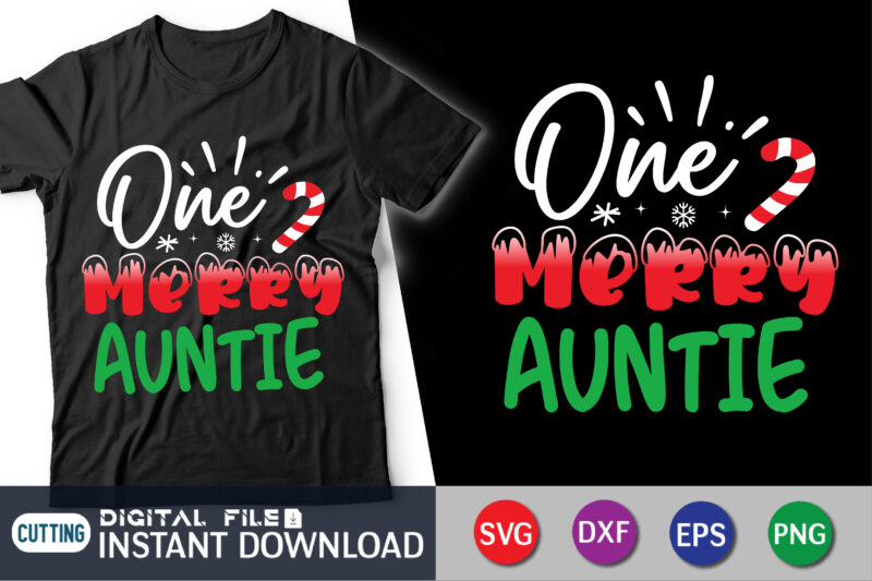 One Merry Auntie T-Shirt