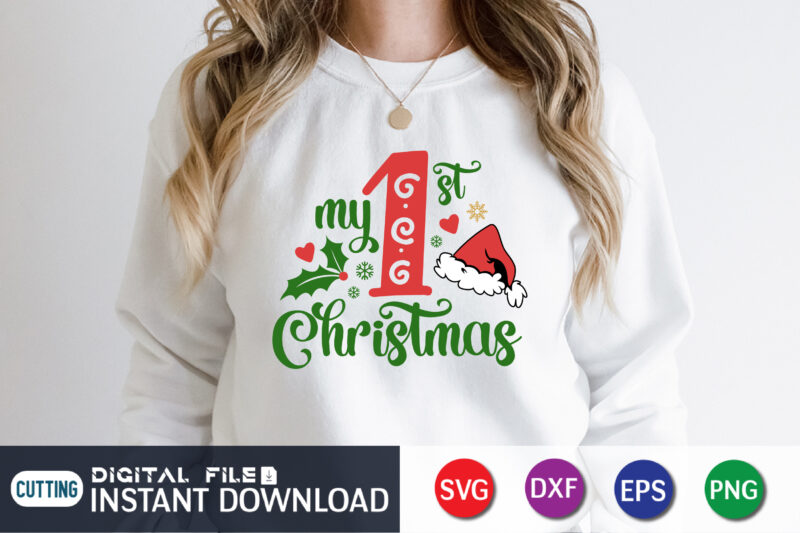 My First Christmas SVG, Christmas svg, Kids Christmas Svg, Baby Christmas, Baby’s 1st Christmas, Baby’s first christmas svg, Digital File