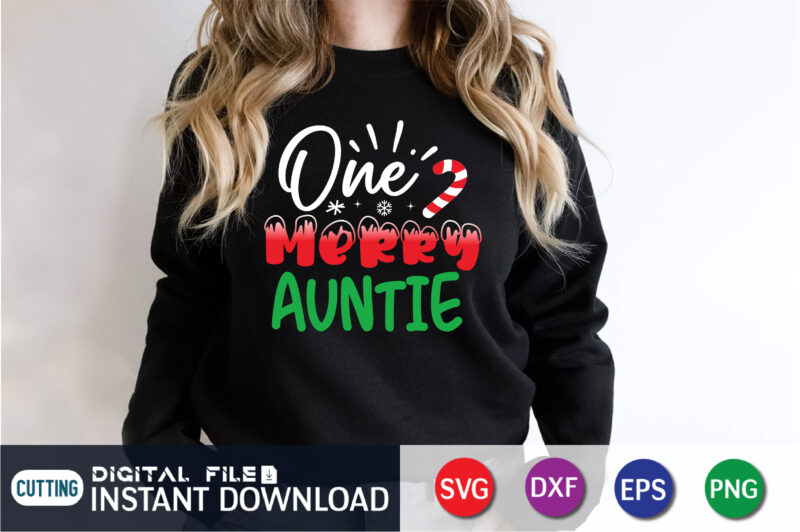 One Merry Auntie T-Shirt