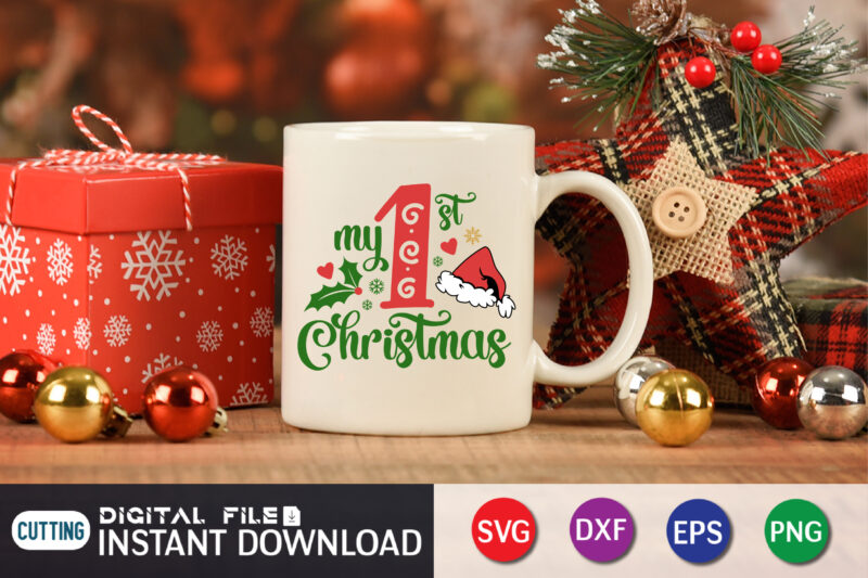 My First Christmas SVG, Christmas svg, Kids Christmas Svg, Baby Christmas, Baby’s 1st Christmas, Baby’s first christmas svg, Digital File