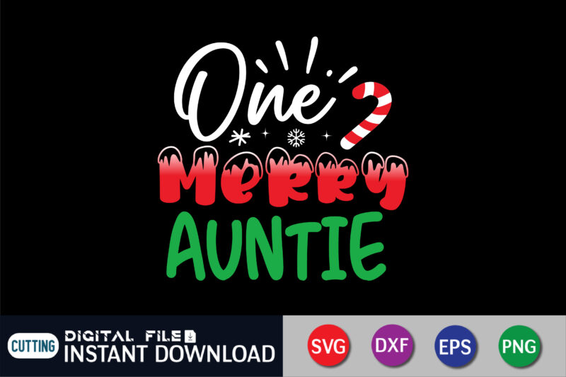 One Merry Auntie T-Shirt