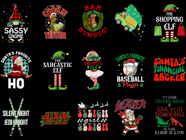 15 christmas shirt designs bundle for commercial use part 43, christmas t-shirt, christmas png file, christmas digital file, christmas gift,