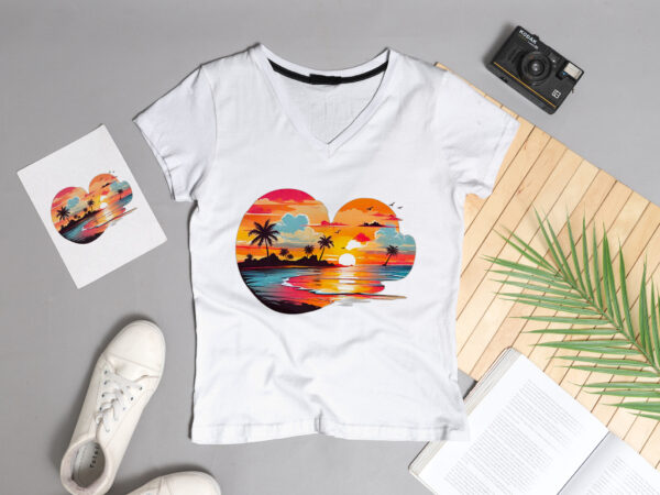 Beach sunset t-shirt
