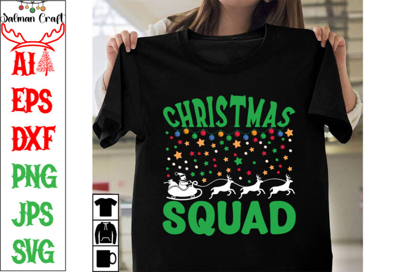 Christmas Squat SVG Cut File ,Christmas Squat T-shirt Design ,Christmas Squat Vector Design ,Christmas Day.