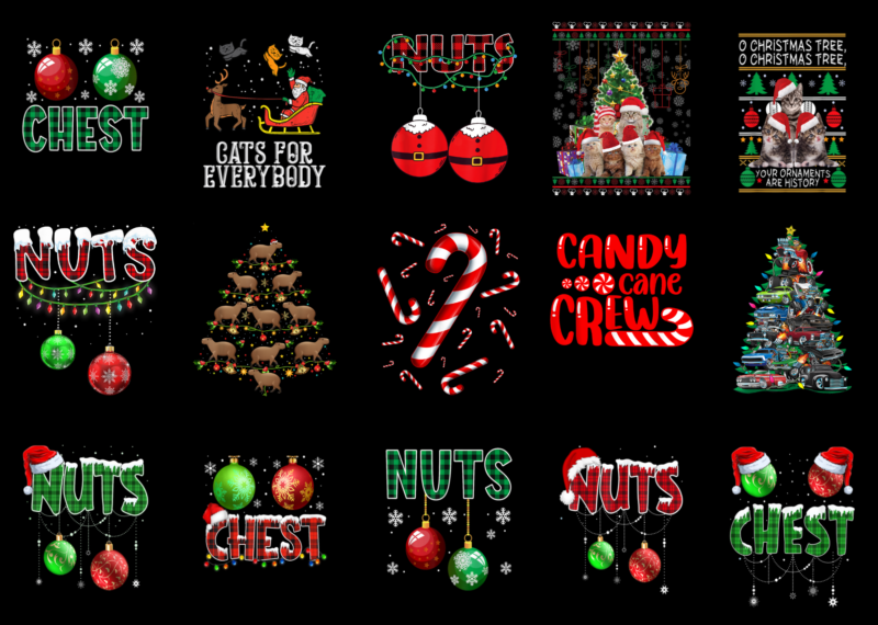 15 Christmas Shirt Designs Bundle For Commercial Use Part 9, Christmas T-shirt, Christmas png file, Christmas digital file, Christmas gift,