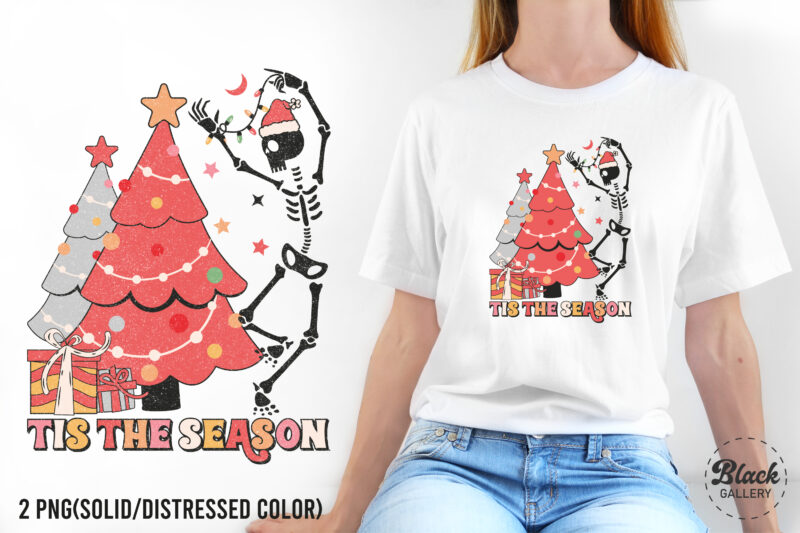 Retro Christmas PNG Sublimation Bundle