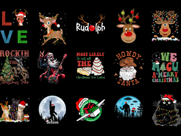 15 christmas shirt designs bundle for commercial use part 36, christmas t-shirt, christmas png file, christmas digital file, christmas gift,
