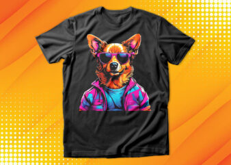 Cute Dog with sunglasses T-Shirt