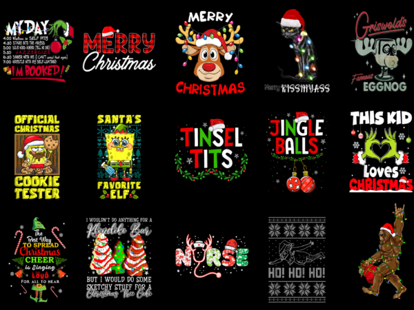15 christmas shirt designs bundle for commercial use part 39, christmas t-shirt, christmas png file, christmas digital file, christmas gift,