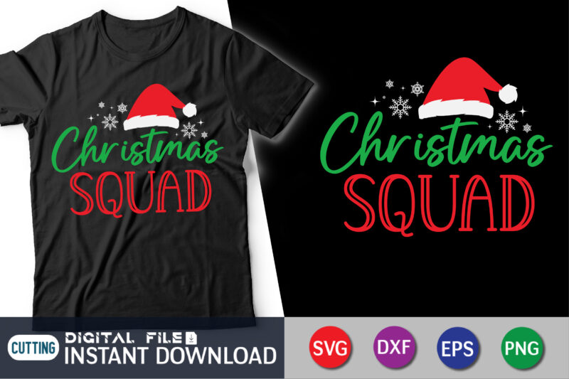 Christmas Squad Svg, Christmas Svg, Merry Christmas Svg, Santa Claus Svg, Kids Christmas Svg, Snowman Svg, Christmas Shirt Svg, Holiday Gift