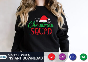 Christmas Squad Svg, Christmas Svg, Merry Christmas Svg, Santa Claus Svg, Kids Christmas Svg, Snowman Svg, Christmas Shirt Svg, Holiday Gift t shirt vector file