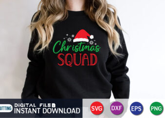 Christmas Squad Svg, Christmas Svg, Merry Christmas Svg, Santa Claus Svg, Kids Christmas Svg, Snowman Svg, Christmas Shirt Svg, Holiday Gift