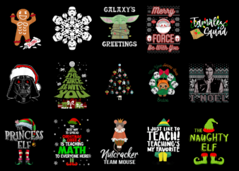 15 Christmas Shirt Designs Bundle For Commercial Use Part 44, Christmas T-shirt, Christmas png file, Christmas digital file, Christmas gift,