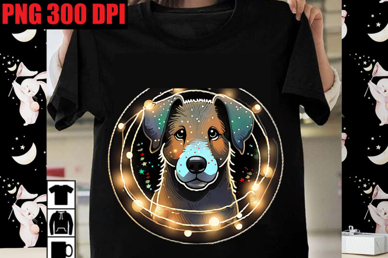 Dog Christmas Lights T-shirt Bundle,21 Designs,On sell Design, Big Sell Design,Corgi T-shirt Design,Dog,Mega,SVG,,T-shrt,Bundle