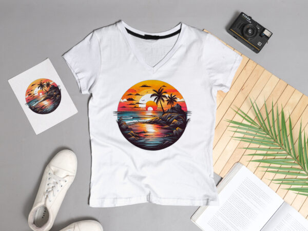 Beach sunset t-shirt