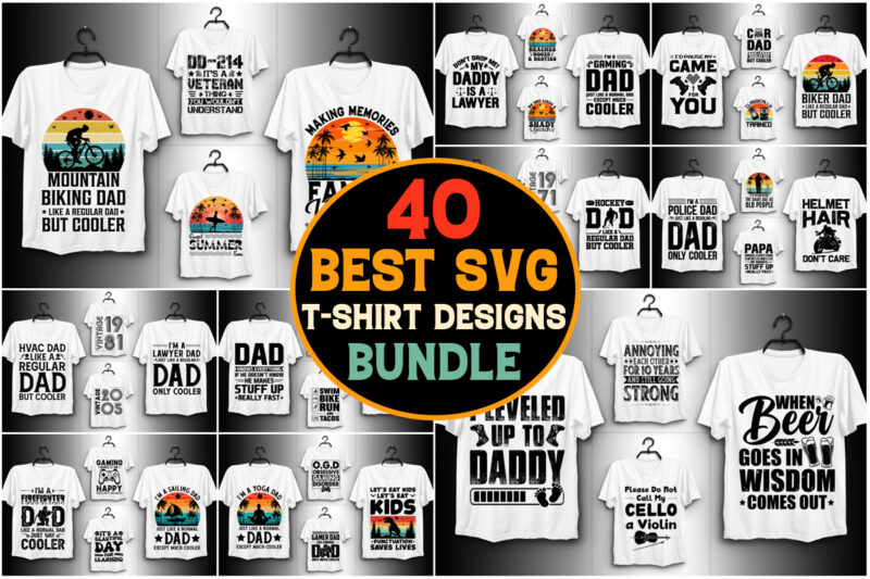 40 SVG T-Shirt Design Bundle,Svg t-shirt,Svg t-shirt design,Svg t shirt,Black t shirt svg,Cute t shirt svg,Cricut t shirt svg,T shirt svg de