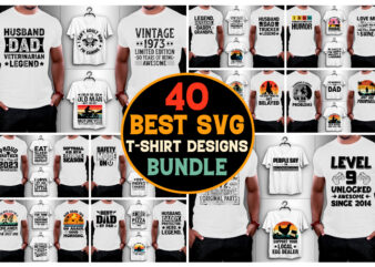 40 SVG T-Shirt Design Bundle,Svg t-shirt,Svg t-shirt design,Svg t shirt,Black t shirt svg,Cute t shirt svg,Cricut t shirt svg,T shirt svg de