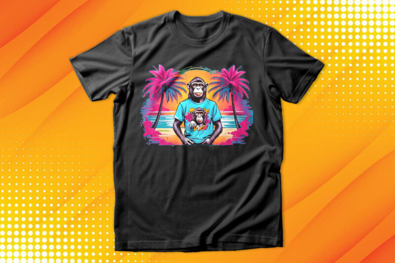 Cool Ape wearing T-Shirt