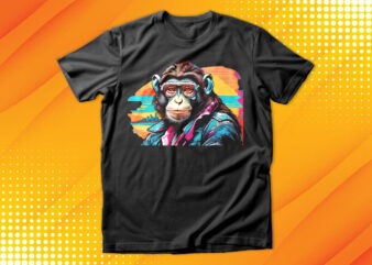 Cool Ape wearing Sunglasses T-Shirt