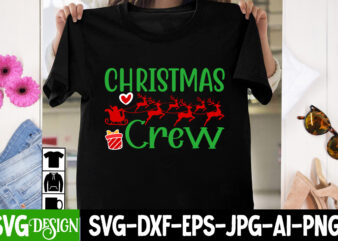 Christmas Crew T-Shirt Design, Christmas Crew Vector T-Shirt Design, Christmas T-Shirt Design, Christmas Crew SVG Bundle