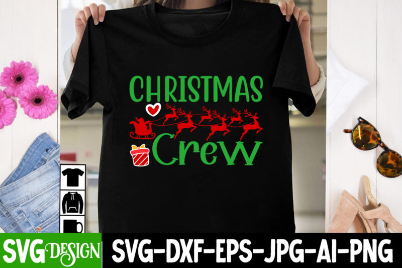 Christmas Crew T-Shirt Design, Christmas Crew Vector T-Shirt Design ...