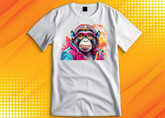 Cool Ape wearing Sunglasses T-Shirt