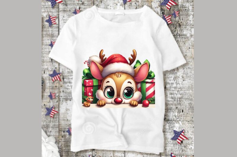 Christmas Peeking T-Shirt Bundle