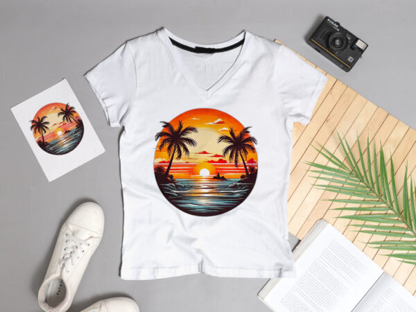 Beach sunset t-shirt