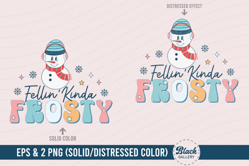 Winter Snowman Sublimation PNG & EPS