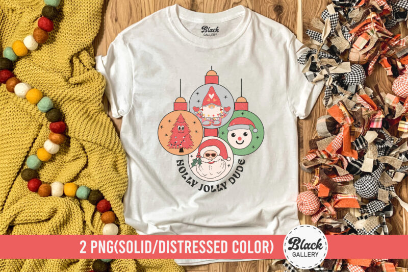 Retro Christmas PNG Sublimation