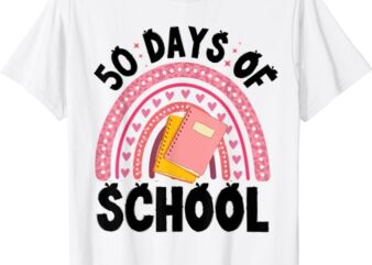 50 Days of School Children Happy 50th day of school T-Shirt PNG File