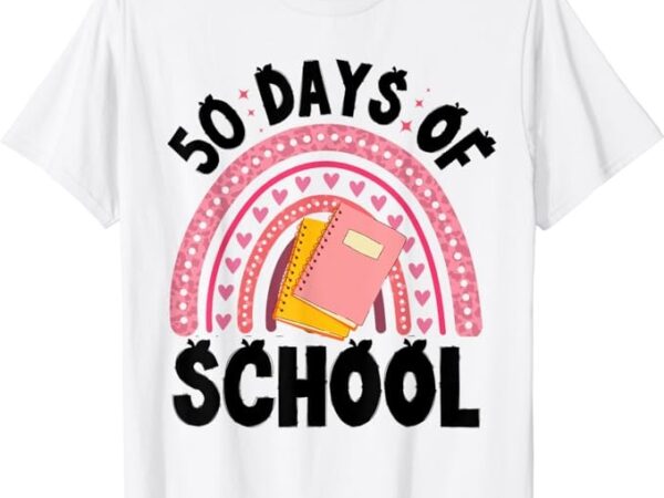 50 days of school children happy 50th day of school t-shirt png file