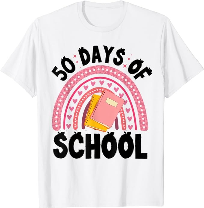 50 Days of School Children Happy 50th day of school T-Shirt PNG File