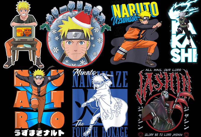 Best selling 269 design anime bundles mix tshirt designs Editable