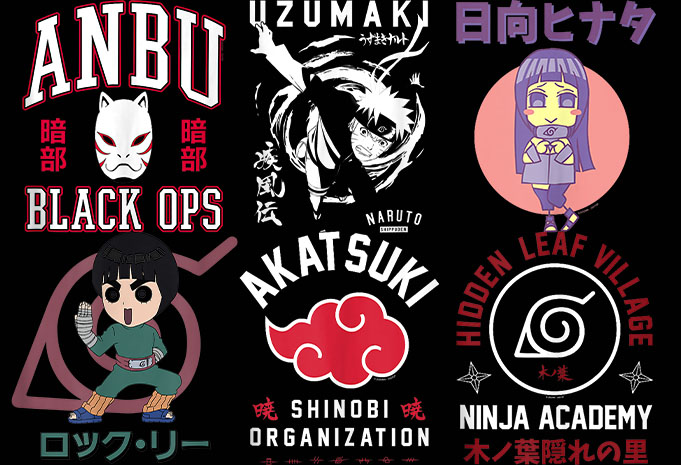 Best selling 269 design anime bundles mix tshirt designs Editable