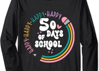 50 days of school 50th day of school Long Sleeve T-Shirt
