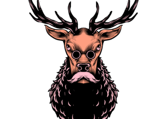 Christmas Deer t shirt vector file