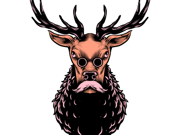 Christmas deer t shirt vector file