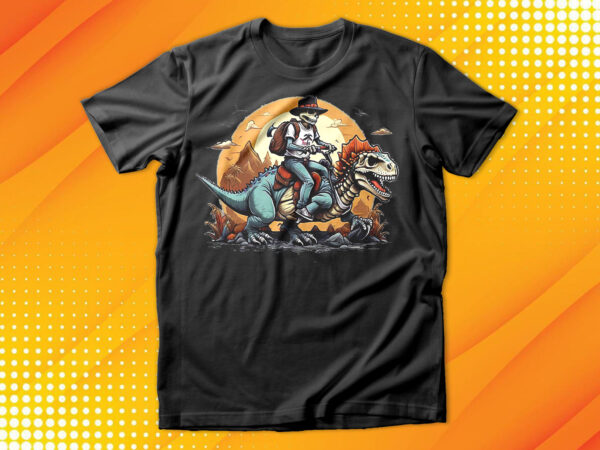 Skeleton drive dinosaurs t-shirt