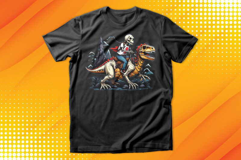 Skeleton Drive Dinosaurs T-Shirt