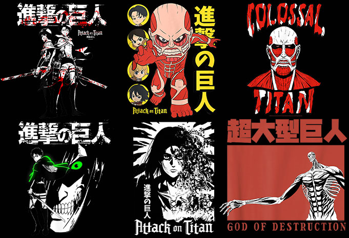 Best selling 269 design anime bundles mix tshirt designs Editable